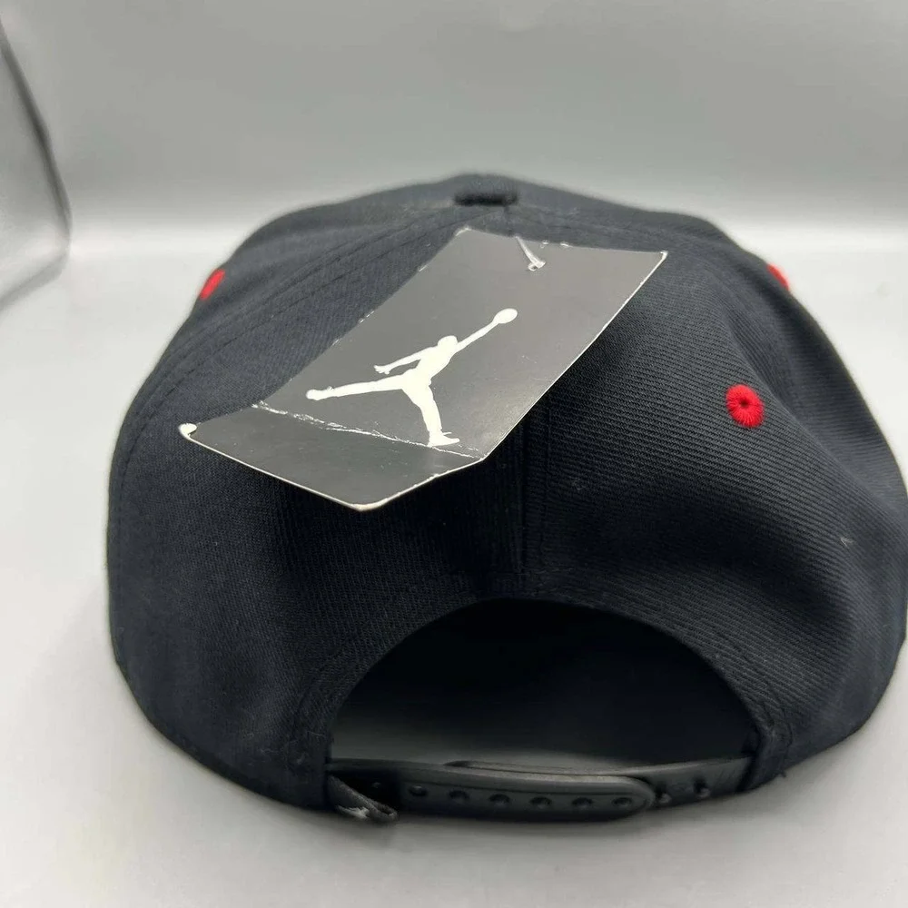 Air Jordan 13 XIII Bred Hat Men Black Embroidered Jumpman Snap Back Cap New‎